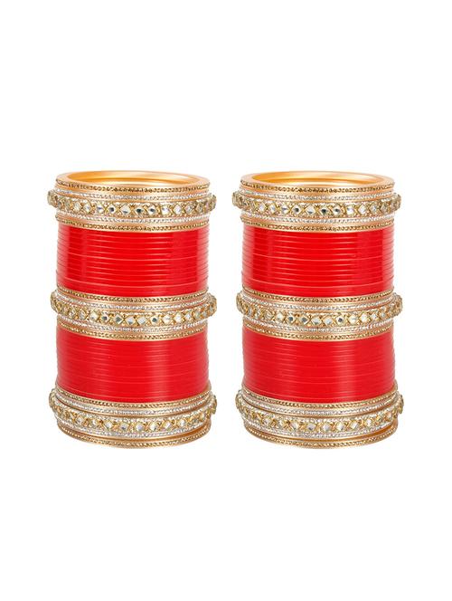 red gold tone stone bangles - 14148288 - Very Small Image - 1