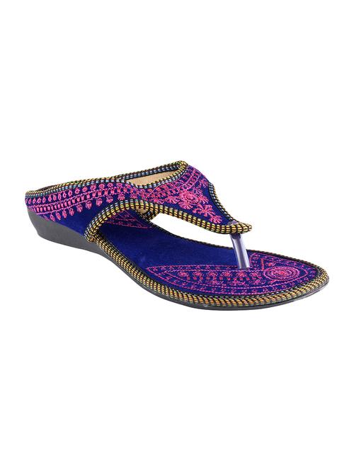 purple ethnic sandal - 14148978 - Very Small Image - 1