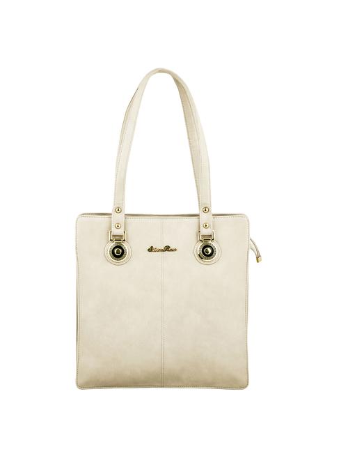 cream leatherette handbag - 14158726 - Very Small Image - 1