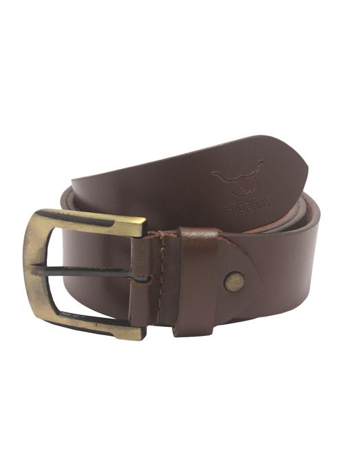 brown leather belt - 14161121 - Very Small Image - 1