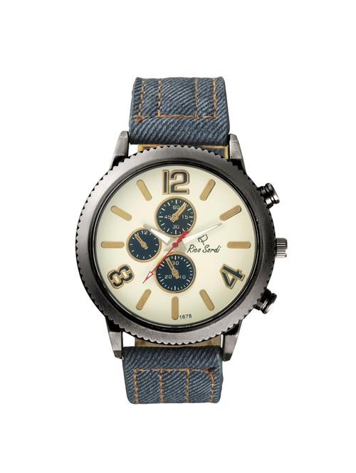 rico sordi round dial leatherette strap men's watch(l145) - 14167360 - Very Small Image - 1