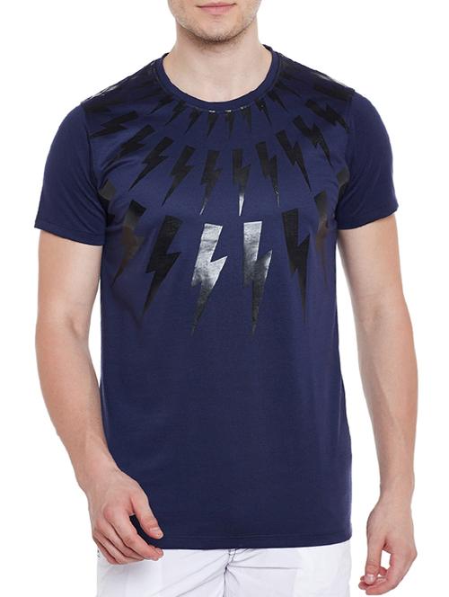 blue cotton t-shirt - 14168923 - Very Small Image - 1