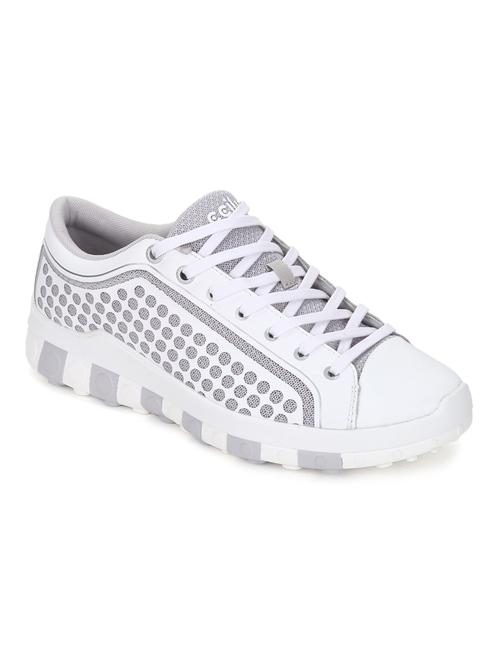 white mesh lace up sneaker - 14169113 - Very Small Image - 1