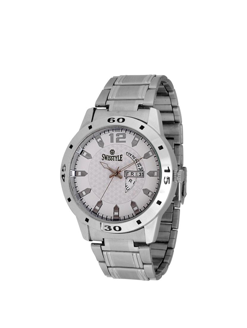 swisstyle stainless steel round dial anolog watch - 14172750 -  Standard Image - 0