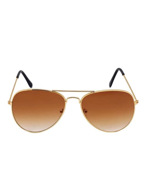 golden frame uv protected aviator sunglasses for men - 14174713 - Very Small Image - 1