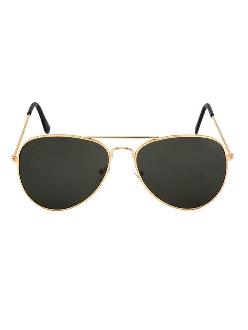 golden frame uv protected aviator sunglasses for men - 14174714 - Very Small Image - 1