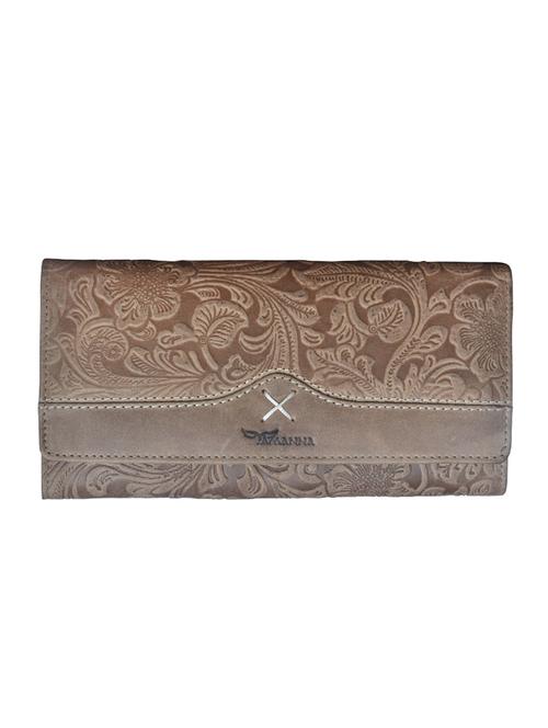 brown  leather regular clutch - 14178386 - Very Small Image - 1