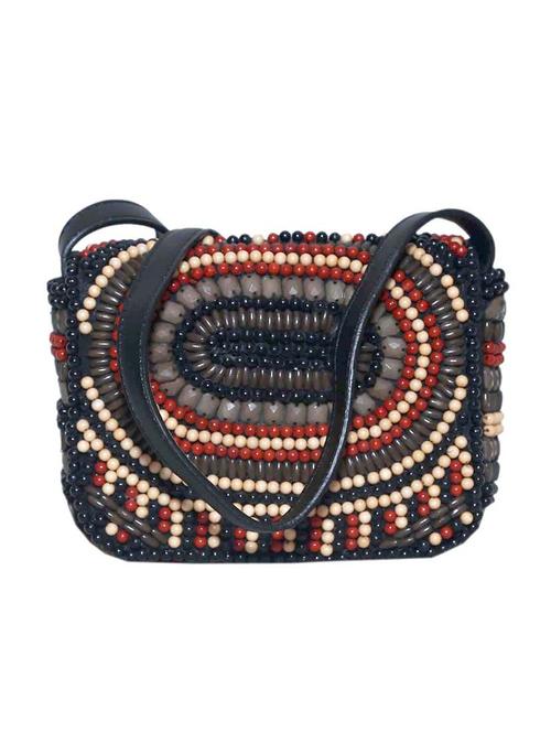 multi colored cotton regular sling bag - 14191749 - Very Small Image - 1