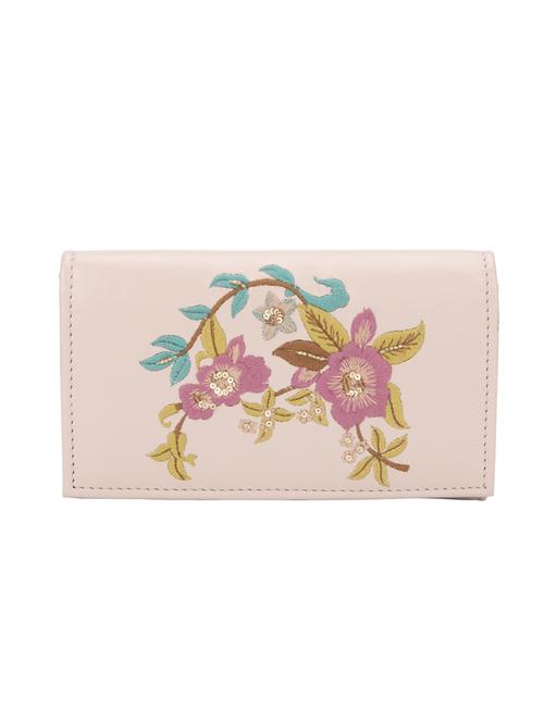 pink leatherette  envelope clutch - 14191819 - Very Small Image - 1