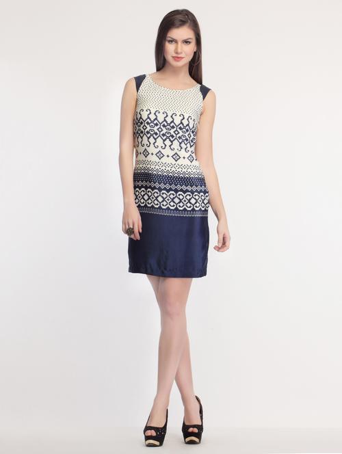 dark blue casual dress - 14194096 - Very Small Image - 1
