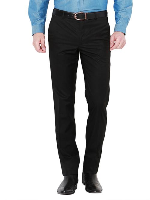 black polyester blend formal trouser - 14206484 - Very Small Image - 1
