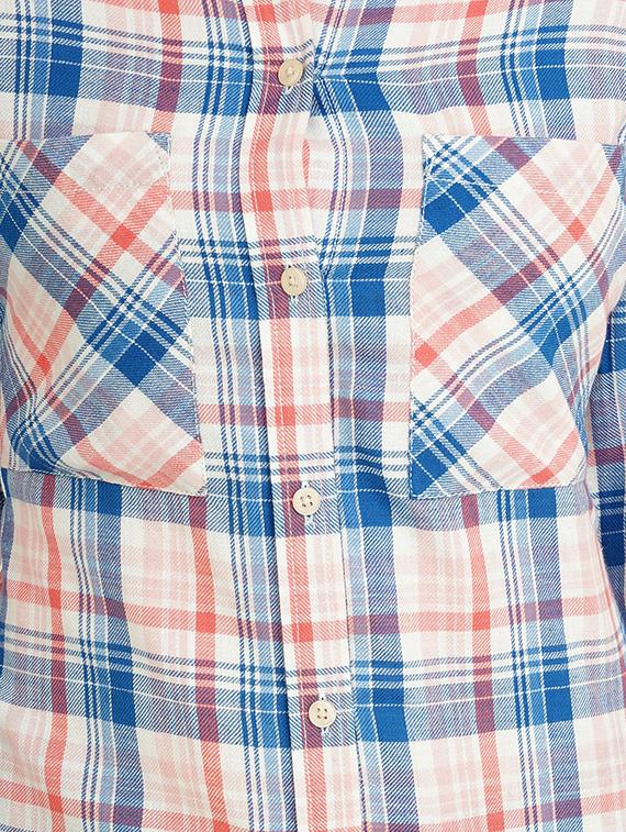 light blue cotton shirt tunic - 14208795 - Standard Image - 3