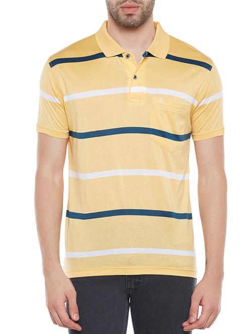 yellow cotton t-shirt - 14215458 - Very Small Image - 1