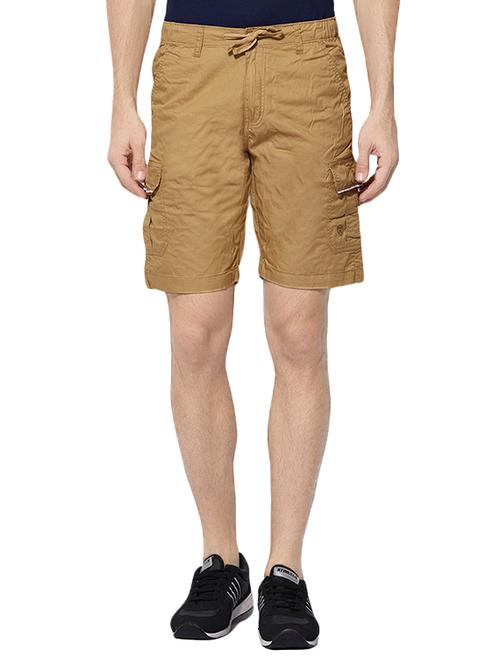 beige cotton shorts - 14220744 - Very Small Image - 1