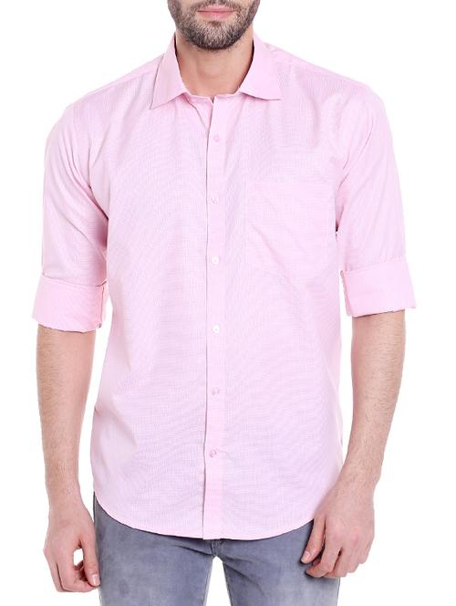 pink cotton casual shirt - 14222401 - Very Small Image - 1