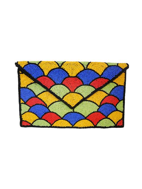 multi colored suede clutch - 14222520 - Very Small Image - 1
