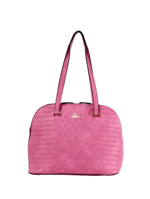 pink leatherette regular handbag - 14225198 - Very Small Image - 1