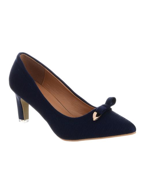 blue fabric slip on pumps - 14229118 - Very Small Image - 1