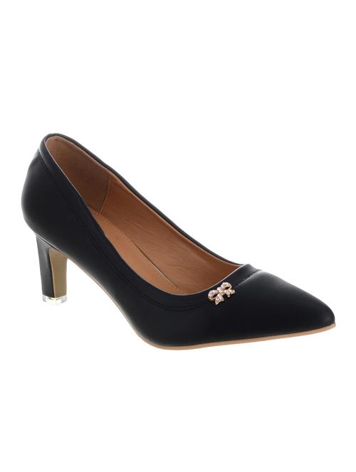 black fabric slip on pumps - 14229128 - Very Small Image - 1