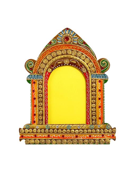 Royal Palace Window Wood And Clay Art Work Wall Photo Frame - 14231554 - Very Small Image - 1