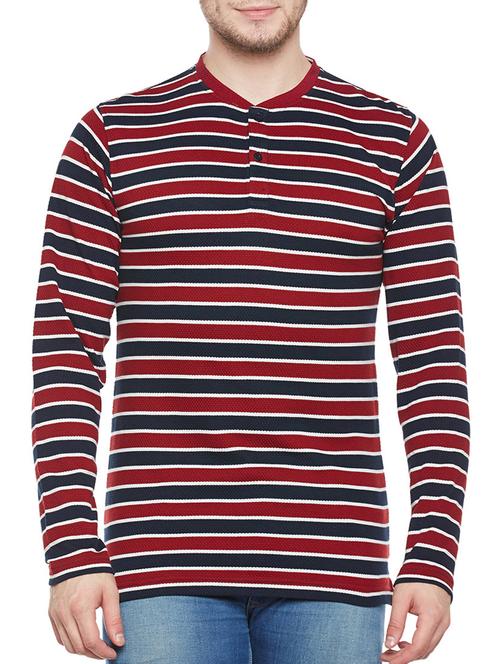 maroon cotton t-shirt - 14232075 - Very Small Image - 1