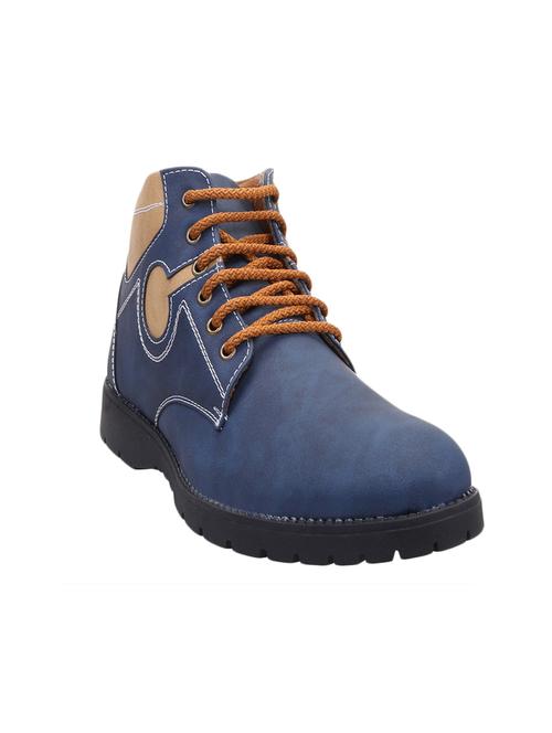 blue Nubuck leather low ankle boot - 14232995 - Very Small Image - 1