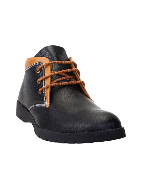 black Nubuck leather lace up boot - 14233003 - Very Small Image - 1