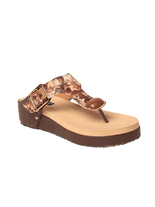 brown toe separator  sandal - 14234004 - Very Small Image - 1