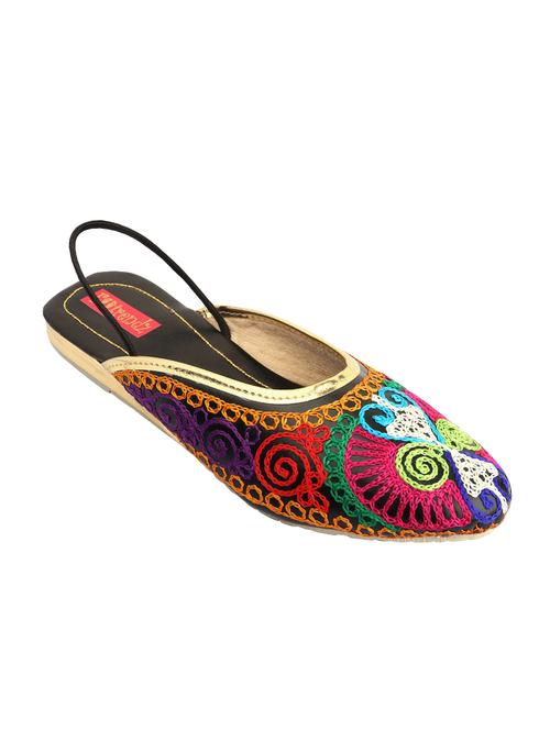 multi colored ethnic sandal - 14234171 - Very Small Image - 1