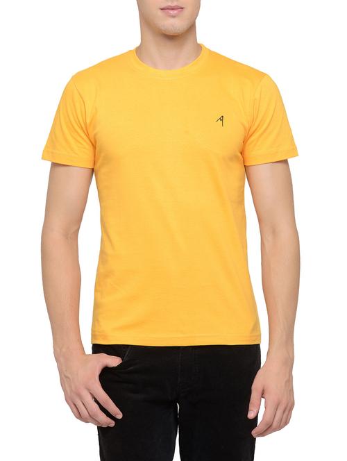 yellow cotton t-shirt - 14236422 - Very Small Image - 1