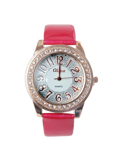 oleva premium women's leather watch oplw-5 - 14237690 - Very Small Image - 1
