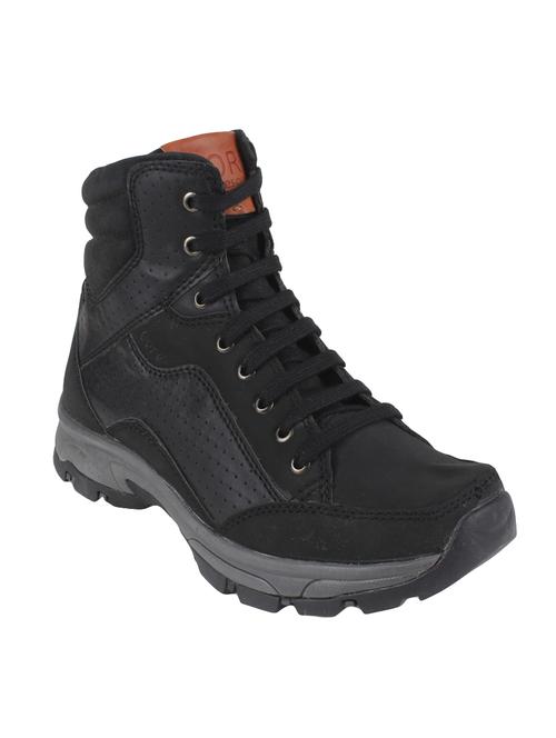 black leatherette high ankle boot - 14240504 - Very Small Image - 1