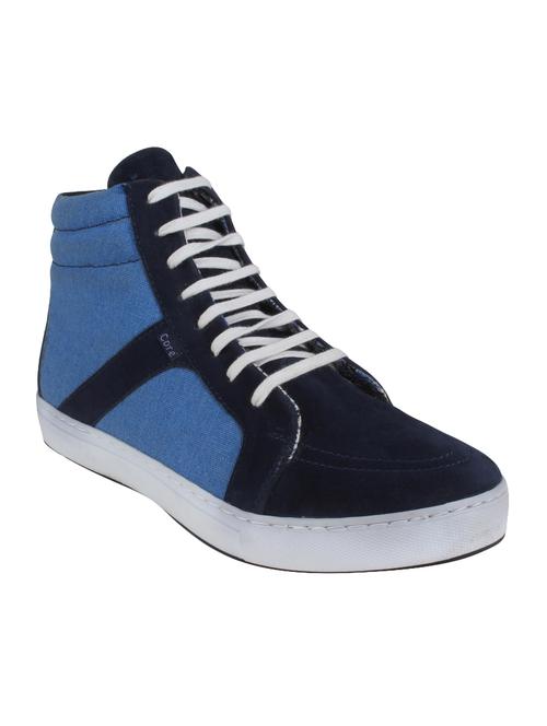 blue canvas lace up sneaker - 14240522 - Very Small Image - 1