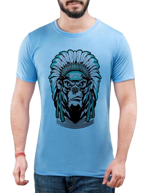 blue cotton t-shirt - 14241396 - Very Small Image - 1