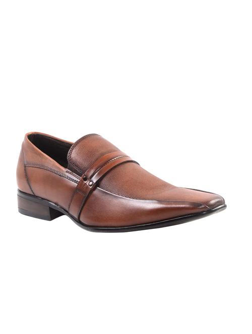 brown Leather formal slip on - 14242191 - Very Small Image - 1
