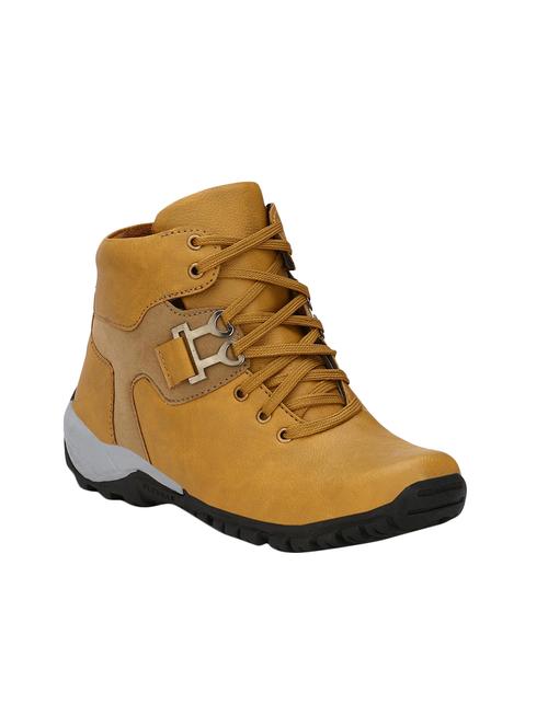 tan leatherette low ankle boot - 14242660 - Very Small Image - 1