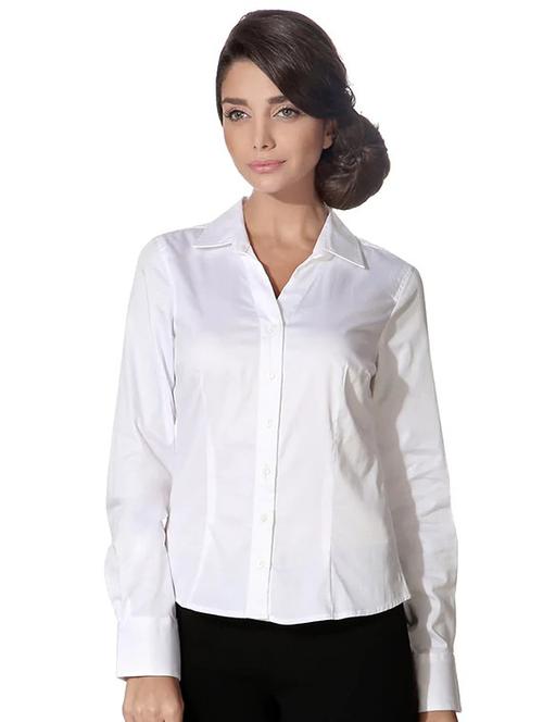white cotton regular shirt - 14242844 - Very Small Image - 1