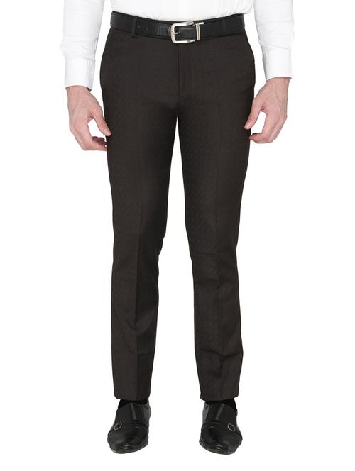 brown cotton formal trouser - 14247696 - Very Small Image - 1