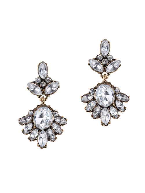 white  drop earrings - 14248885 - Very Small Image - 1