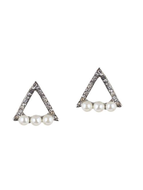 silver studs earrings - 14248892 - Very Small Image - 1