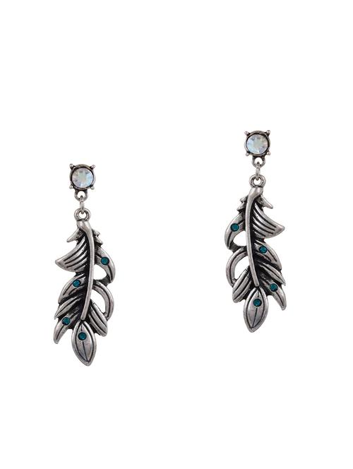 blue metal drop earrings - 14248936 - Very Small Image - 1