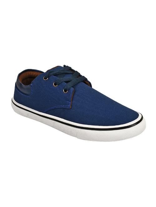 blue Canvas lace up sneaker - 14259682 - Very Small Image - 1
