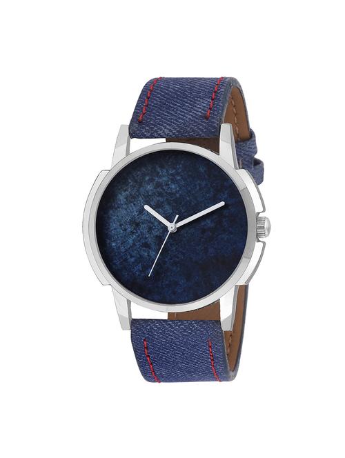 gravity leatherette strap round dial analog watch - 14264825 - Very Small Image - 1