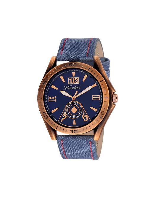 gravity leatherette strap round dial analog watch - 14264866 - Very Small Image - 1