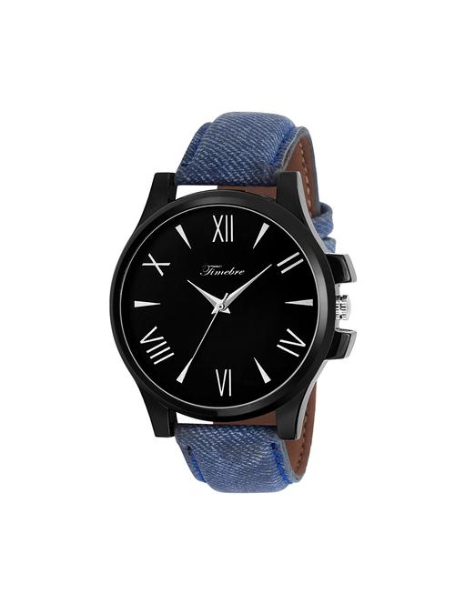 timebre men black denim casual analog watch - 14264869 - Very Small Image - 1