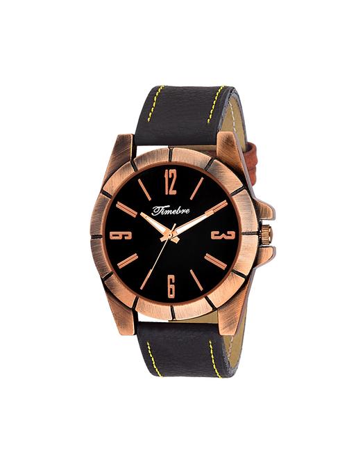 gravity leatherette strap round dial analog watch - 14264871 - Very Small Image - 1