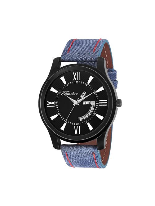 gravity leatherette strap round dial analog watch - 14264878 - Very Small Image - 1