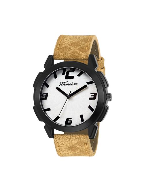 gravity leatherette strap round dial analog watch - 14264890 - Very Small Image - 1