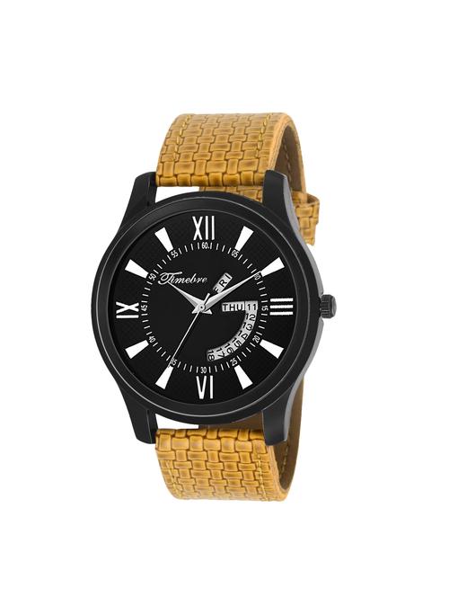 gravity leatherette strap round dial analog watch - 14264892 - Very Small Image - 1