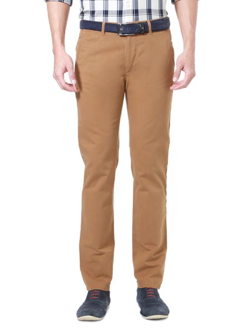 beige cotton casual trouser - 14321714 - Very Small Image - 1